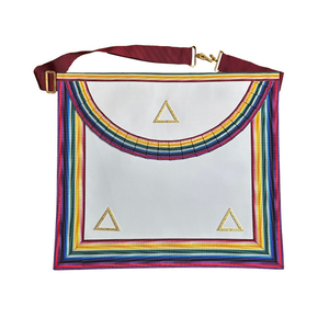 Tablier maçonnique artisanal brodé personnalisé et écologique pour chapeaux - Product Image 5