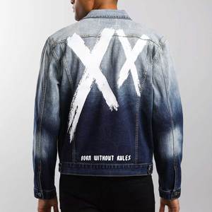 Wholesale 2026 New Fashion Plain Washed Cotton Casual Men's <b>Denim</b> Jeans <b>Jacket</b> <b>Custom</b> <b>Denim</b> <b>Jackets</b> for Men and Women - Product Image 2