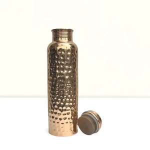 Premium Classic Luxury Pure Copper <b>Water</b> <b>Bottle</b> <b>Slim</b> Handmade Ayurvedic Drinking Leakproof Reusable Eco Friendly Portable Large - Product Image 1