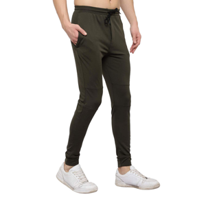 Pantalon de survêtement en coton et élasthanne pour homme, taille élastique avec cordon de serrage, poches latérales, coupe décontractée, idéal pour l'automne - Product Image 4