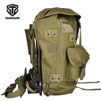 Sac à dos tactique de terrain en nylon robuste vert, sac à dos Alice avec cadre, sac à dos de randonnée sauvage, directement de l'usine