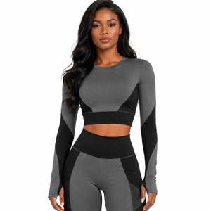 Women's Seamless Yoga Set High Waist Leggings And Sports Bra Workout Gym Wear Active Wear OEM ODM Wholesale Factory - Product Image 4