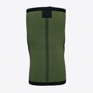 Genouillère en néoprène à compression respirante, protection universelle toutes saisons, à enfiler, unisexe, vert et noir - Product Image 3
