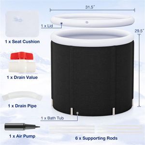 32\" X 29.5\" Outdoor Ice Tub with Lid Premium Accessory for Outdoor Leisure - Product Image 3