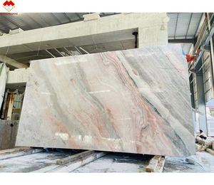 فاخر لأربعة مواسم معكرون وردي روزاليا تصميم حديث حجر وردي طبيعي لطاولة زينة منضدة لوح حائط - Product Image 3