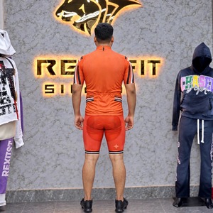 Uniforme de Ciclismo Personalizado de Manga Larga con Jersey Transpirable y Pantalones Cortos Acolchados para Carreras de Carretera y Entrenamiento Deportivo al Aire Libre para Adultos - Product Image 2