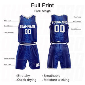 Uniforme de Baloncesto Personalizado al por Mayor, Sublimado, Cuello en V, Sin Mangas, Diseño Halftone, Uniforme de Equipo - Product Image 4