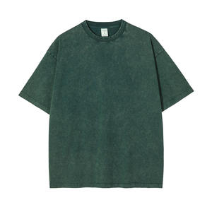Camisetas Premium de Estilo Urbano para Hombre, Corte Holgado con Dobladillo Curvo, Lisas y Elegantes, de Algodón - Product Image 1