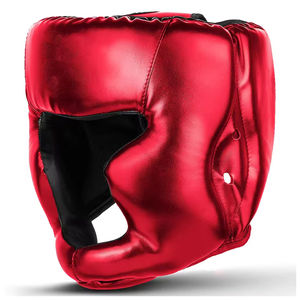 Protector de Cabeza de Cuero para MMA y Kick Boxing, Más Vendido, Duradero, Transpirable y Ajustable, Equipo de Entrenamiento Unisex - Product Image 3