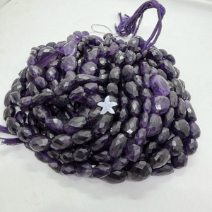 Cuentas de Amatista Roja Natural Facetada en Forma de Pepita, Certificadas por Terceros, para Fabricantes, Proveedores y Venta al por Mayor - Product Image 1