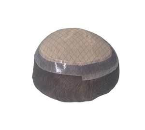 Perruque Toupet en Cheveux Humains Remy Silk Pro Mode4L pour Hommes avec Patchs Capillaires et Insertion Sans Aiguille - Product Image 4