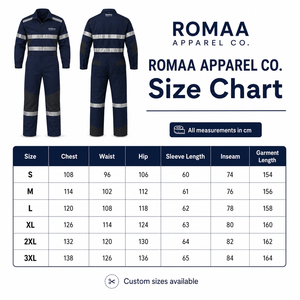 Navy Blue Black Hi Vis Industrial <b>Waterproof</b> Unisex <b>Work</b> Coverall Heavy Duty Spandex Mechanic Overall Reflective Tape Reinforced - Product Image 3