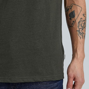 T-shirt pour homme 100% coton, poids lourd, manches courtes, col rond, tee-shirt uni, streetwear, vêtements décontractés pour la salle de sport - Product Image 6