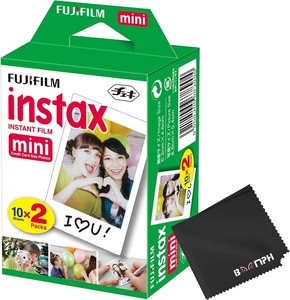 ฟิล์มกล้องอินสแตนท์ Instax Mini: 20 ภาพ (10 แผ่น x 2) - บันทึกความทรงจำได้ทุกที่ทุกเวลา - ครบครันจากบูมฟ์ - Product Image 1