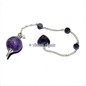 Proveedor de ágata tallada, péndulos en forma de lágrima, amatista, péndulos de calidad premium, collar hecho a mano - Product Image 1