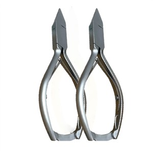 Alicates para Uñas de Acero Inoxidable de 13 cm, Corte Recto, Mandíbulas Planas y Delgadas, Resistentes, Profesionales, para Podología - Product Image 1