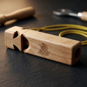 นกหวีดรถไฟไม้แบบดั้งเดิม เสียงรถไฟแท้ๆ ของเล่นงานฝีมือทำมือ - Product Image 5
