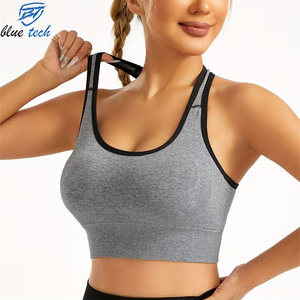 Wholesale Women Yoga Sports Bra Breathable Stretch Fitness Crop <b>Top</b> High Impact Gym Workout Activewear Clothing - Product Image 1