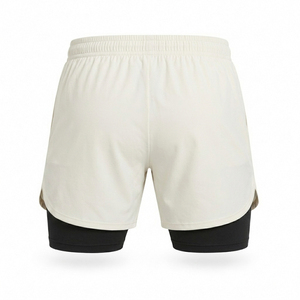 Factory Wholesale New Double <b>Layer</b> Shorts for Men's Summer Sports Fitness Running 2 in 1 Sport Shorts - Product Image 2
