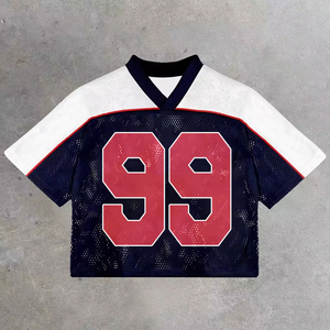 Camiseta de Verano para Hombre, de Malla, Holgada, Transpirable, Ligera, de Secado Rápido, con Logotipo Personalizado, OEM, Manga Corta - Product Image 6