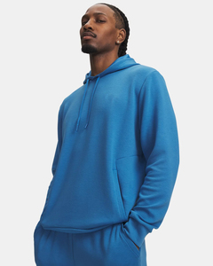 Sudadera de Manga Larga para Hombre, Corte Regular, Color Azul Sólido, 100% Algodón, Transpirable, con Cierre, 500g, Informal, para Otoño, con Bolsillos y Capucha - Product Image 1