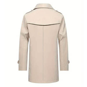 Elegante Abrigo Largo de Lana para Hombre, Chaqueta de Invierno Cálida, Gabardina para Otoño, Ropa de Calle Informal y Formal, Venta al por Mayor - Product Image 2