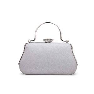 <b>Silver</b> Fine Chain & Link Bracelet P15184 <b>Clutch</b> - Product Image 1