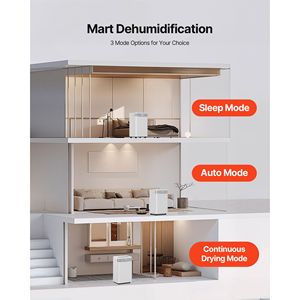 Deumidificatore da 52 Pinte per Casa e Seminterrato, Controllo Intelligente dell'Umidità, Bassa Rumorosità, Opzioni R410A R290, Tubo di Scarico per Uso Commerciale - Product Image 3