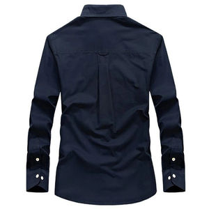 Chemise en jean 100 % coton de qualité supérieure, manches longues, décontractée, respirante, écologique, anti-rétrécissement, pour homme, collection printemps, best-seller - Product Image 3