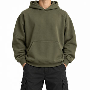 Sudadera con Capucha Extra Grande para Hombre, Ropa Casual Urbana, Tejido de Algodón Cálido, Sudaderas de Invierno, Ropa Casual de Moda - Product Image 6