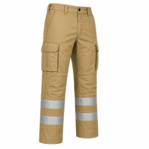 Custom High Visibility Reflective <b>Waterproof</b> Safety Mining Construction Cargo <b>Trousers</b> Solid Color Industrial Workwear Pants - Product Image 3