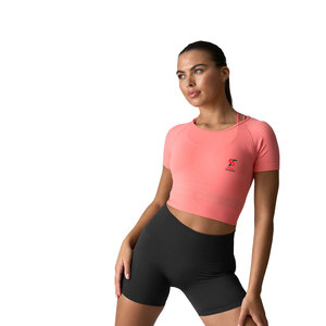 Haut court pour femme Solid Trader Chic, style contemporain, tissu ultra doux et respirant, coupe confortable et extensible, essentiels quotidiens - Product Image 1