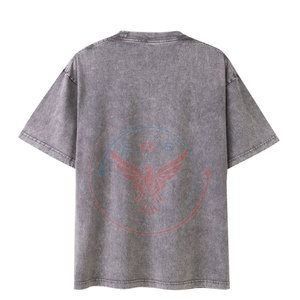 Service OEM, t-shirts personnalisés en coton 100% léger, lavage à l'acide, séchage rapide et respirant pour hommes, vente en gros - Product Image 2