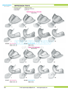 Juego de Bandejas de Impresión Perforadas para Edentulados, Fabricadas en Pakistán - Product Image 3