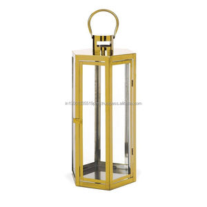 High Quality Custom Metal Candle <b>Lantern</b> for Home Decoration for Ramadan and Christmas Tabletop Decor <b>Gold</b> Color Available - Product Image 5