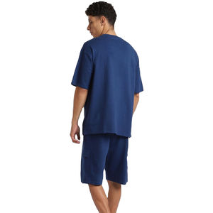 Conjunto de Shorts Casuales de Verano para Hombre, Camiseta de Manga Corta de Color Sólido, Conjunto de 2 Piezas con Servicio OEM - Product Image 2