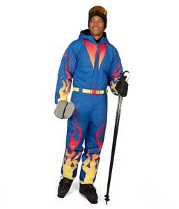 Combinaison de ski respirante personnalisée en tissu Tex avec capuche, design à panneaux, salopette de snowboard une pièce, fermeture éclair étanche 10 000 mm, isolation polaire - Product Image 2