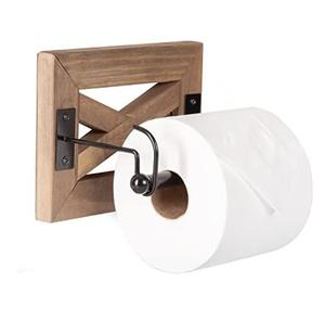 Porte-serviettes en bois créatif de haute qualité à fixer au mur, accessoires de salle de bain, porte-papier toilette - Product Image 1