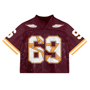 Maillot de football américain pour hommes de haute qualité, logo personnalisé, vêtements de sport d'équipe, uniforme de football respirant - Product Image 2