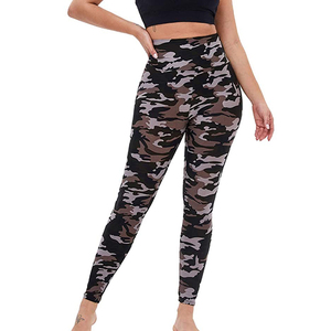 Factory Women's Full-Length Gym Fitness Leggings High Waist Casual Workout Yoga <b>Tight</b> with Logo Plain Design Breathable leggings - Product Image 4