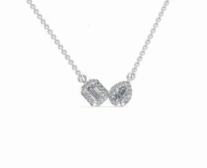 Collar Serenit de 29 Piezas con Colgante de Diamante Ovalado de 0.393 Quilates Cultivado en Laboratorio, Chapado en Oro Rosa de 9K, 14K y 18K - Product Image 1