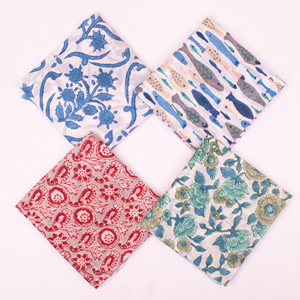 Pañuelos de Algodón Estampados de Lujo Hechos a Mano, Multicolores, Florales, Vintage, Clásicos, para Adultos, Accesorios de Verano - Product Image 4