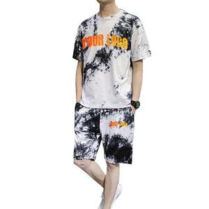Premium French Terry T Shirt and Shorts <b>Set</b> Custom Embroidered Summer Clothing - Product Image 1