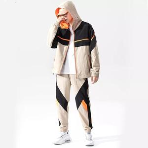 Ensemble 2 pièces pour homme : sweat à capuche zippé et pantalon de jogging, survêtement réfléchissant 3M coupe-vent - Product Image 3