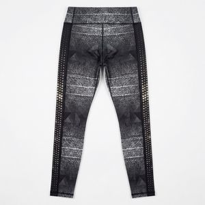 Leggings de yoga pour femmes, respirants, à taille haute, extensibles dans les quatre sens, avec panneaux latéraux en strass, brillants, pour le cheerleading et la gym, sublimés - Product Image 5