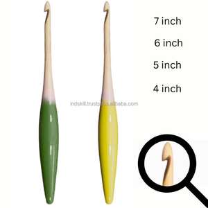 Ganchos de ganchillo personalizados ergonómicos de madera 12 mm - Product Image 4