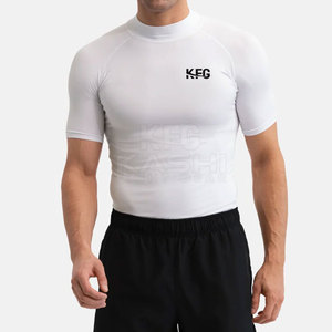 Camiseta Deportiva de Manga Corta para Hombre, Ajuste Deportivo, Ligera, Absorbe la Humedad, Antibacteriana, Poliéster/Nailon, para Gimnasio y Fitness - Product Image 3