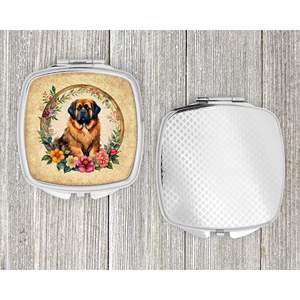 Tibétain Mastiff Fleurs Compact Pliant De Poche Miroir De Maquillage Portable Poche Voyage Miroir Décoratif Cadeau pour Femmes Filles - Product Image 4