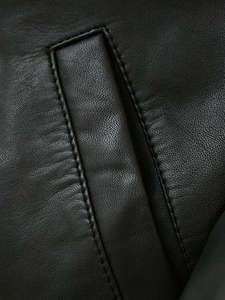 Blouson Moto Classique en Cuir de Vachette pour Homme – Coupe Décontractée, Fermeture Éclair Intégrale, Écologique, Anti-Bactérien, Imperméable et Séchage Rapide – Collection Printemps - Product Image 4