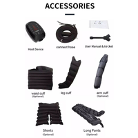 Masseur pour les pieds et les jambes, bottes de compression d'air à 6 chambres, batterie 5200mAh, écran tactile LED, AS ALL STAR CE
